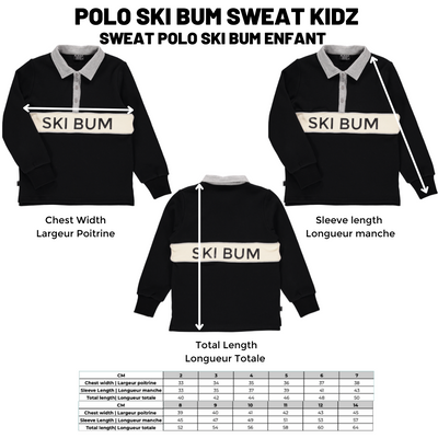 Polo Ski Bum Sweat |Gray & Black| Kidz