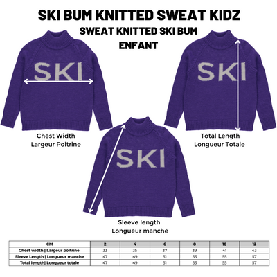 BIRDZ Ski knit |Purple| Kidz
