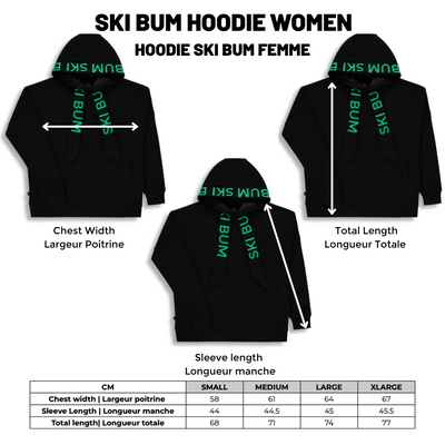 BIRDZ Ski Bum Hoodie |Black| WOMEN