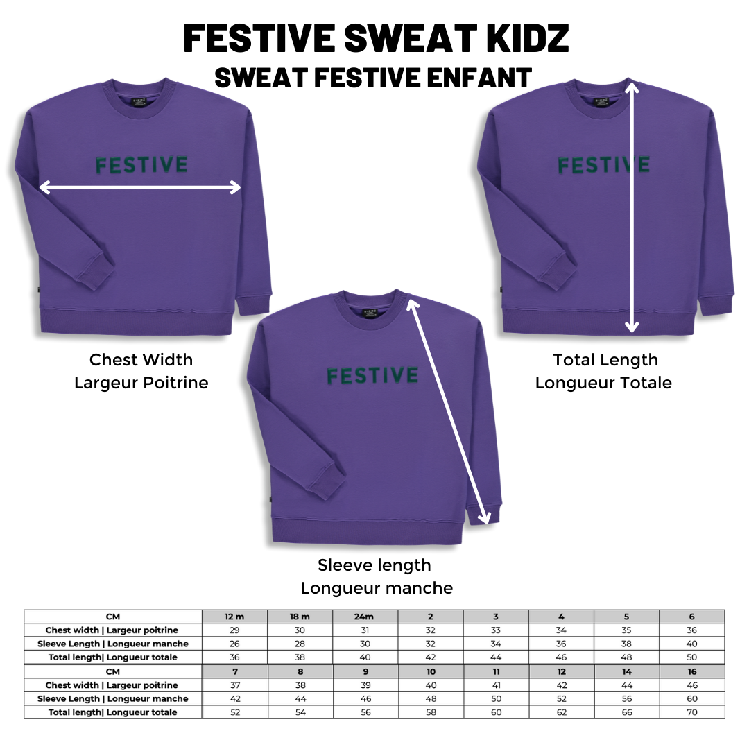 Festive Sweat |Purple| Kidz