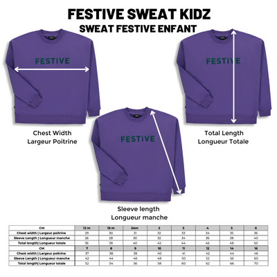Festive Sweat |Purple| Kidz