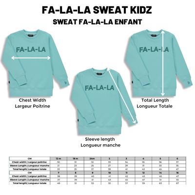 Fa-La-La Sweat |Blue Fish| Kidz
