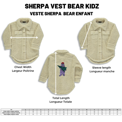 Sherpa Vest Bear |Ivory| Kidz