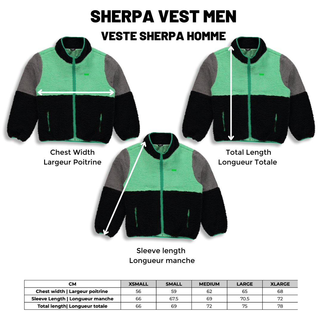 BIRDZ Veste Sherpa ColorBlock |Verte| Adulte