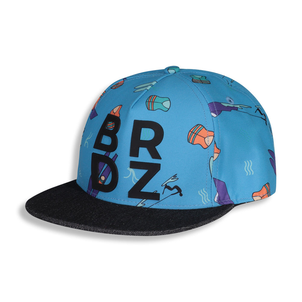 Shop online for this beautiful blue, waterski print snapback cap, made for boyz, by Birdz.  Get free shipping on all orders over $75 CA & over $100 US. Get 10% off your first order. Shop online. 