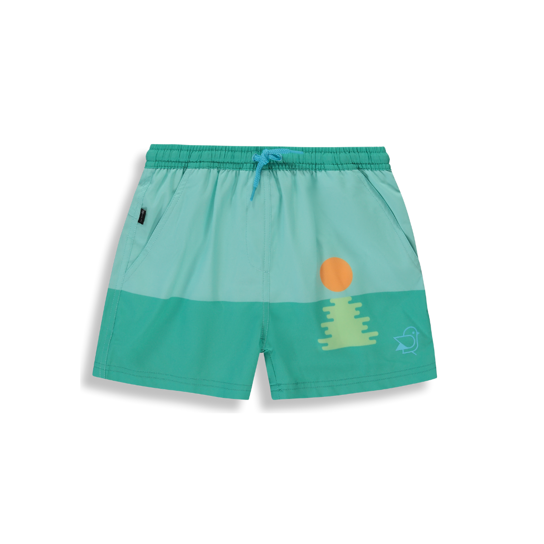 BIRDZ Sunset Swimshort |Aqua Green| Men