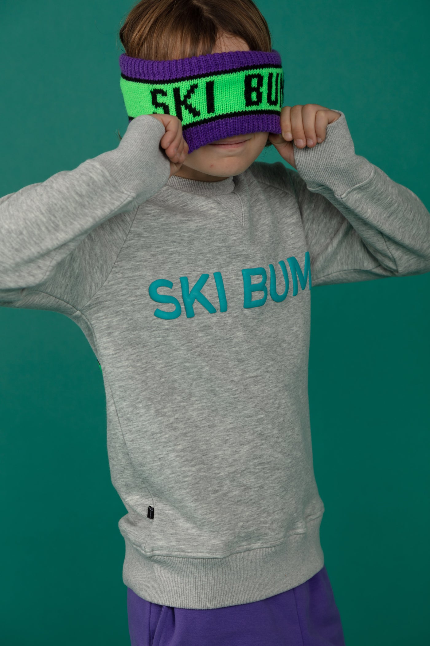 Ski Bum Sweat |Gray| Kidz