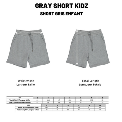 Short |Gris| Enfants