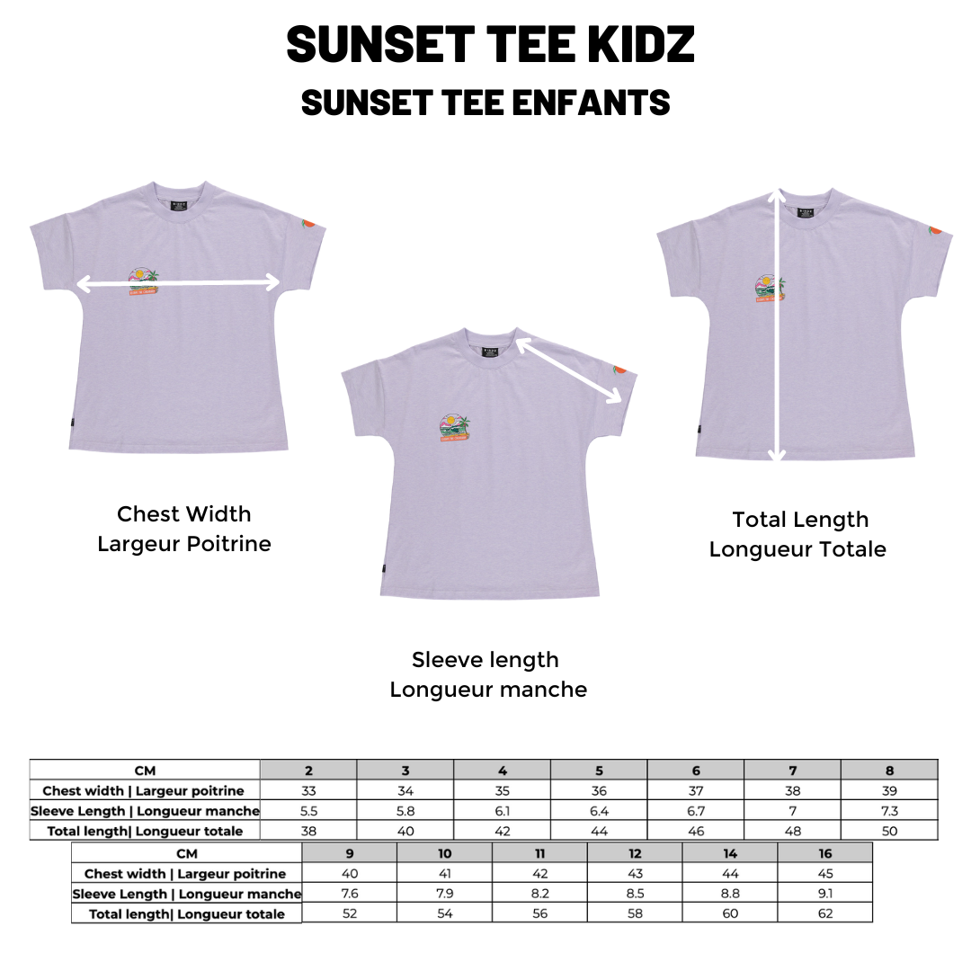 T-Shirt Sunset |Lilas| Enfants