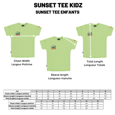 T-Shirt Sunset |Vert Patina| Enfants