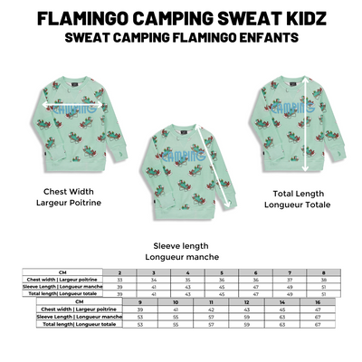 BIRDZ Chill Flamingo Camping Sweat |Carnival Glass| Kidz