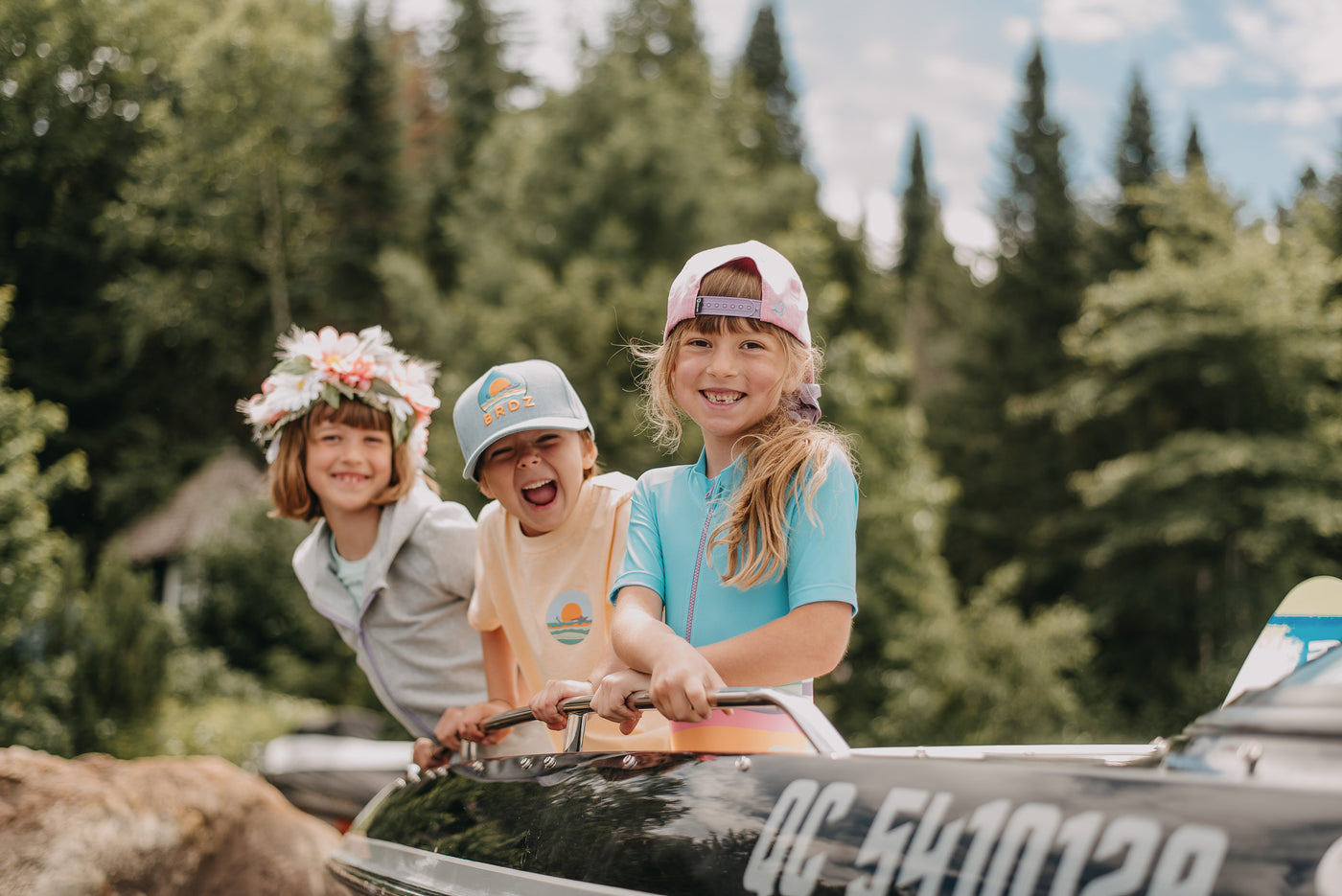 BRDZ water ski Cap |Blue Denim| Kidz